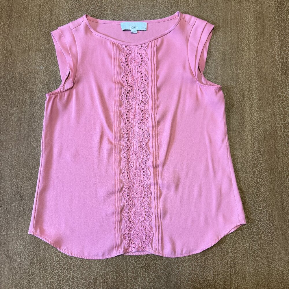 Loft Pink Sleeveless Tank - Size SP